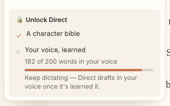 The Unlock Direct checklist showing requirements